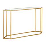 Beck Brass Finish Accent Table - Hudson & Canal AT0552