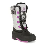 Kamik Star 2 Girls' Waterproof Snow Boots, Girl's, Size: 4, Light Grey