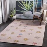 Geeveston 5' x 7'6" Wool Cream/Peach/Grass Green/Sage/Blue/Dusty Pink/Light Blue/Medium Green/Rose/Rust/Yellow/Brick Red Area Rug - Hauteloom