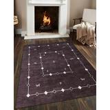 Union Rustic Manns Oriental Hand-Knotted Wool Area Rug Wool in Brown, Size 96.0 W x 0.75 D in | Wayfair 5BB049EF462B4E989433839FA1D68770
