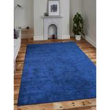 Orren Ellis Nastasi Hand-Knotted Area Rug Silk in Blue, Size 0.75 D in | Wayfair F754F36002E74D30B1696D2D9A2D45A8