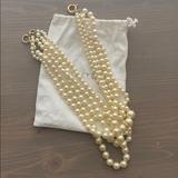 J. Crew Jewelry | J Crew Pearl Necklace | Color: Gold/White | Size: Os
