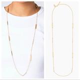 Kate Spade Jewelry | Kate Spade Raising The Bar Long Scatter Necklace | Color: Gold/White | Size: Os