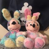 Disney Toys | Disney Collectible Pair Mickey & Minnie Tri Color. 2020 A Memorial Year. B3 | Color: Blue/Pink | Size: Approximately 16