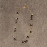 J. Crew Jewelry | J. Crew Long Faux Pearl Necklace | Color: Gold | Size: Os