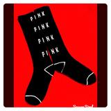 Pink Victoria's Secret Accessories | New Victorias Secret Pink Crew Socks | Color: Black/White | Size: Os
