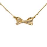 Kate Spade Jewelry | Kate Spade Gold Ribbon Necklace | Color: Gold | Size: 18