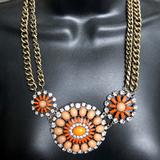 J. Crew Jewelry | J. Crew Brass Necklace | Color: Orange | Size: 18