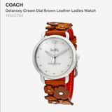 Coach Accessories | Brand New Coach Ladies Delaney Tea Rose Watch! | Color: Brown/Tan | Size: Os