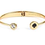 Kate Spade Jewelry | Kate Spade Open Hinged Cuff Bracelet | Color: Black/Gold | Size: Os