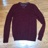 American Eagle Outfitters Sweaters | American Eagle Vneck Sweater. Size M | Color: Red | Size: M