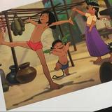 Disney Wall Decor | Disney The Jungle Book 2 Lithograph Print Mowgli | Color: Blue/Gold | Size: 11x14