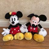 Disney Other | Mickey Minnie Mouse Plush | Color: Black/Red | Size: Os