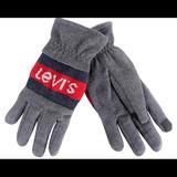 Levi's Accessories | Mens Levis Easy Texting Large Gray Gloves Nwt | Color: Gray/Red | Size: Large