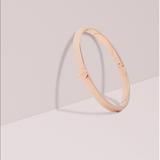 Kate Spade Jewelry | Kate Spade Gold Heart Thin Metal Button Bangle | Color: Gold | Size: Os