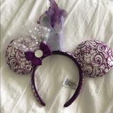 Disney Accessories | Disneypark Ears | Color: Purple/White | Size: Os
