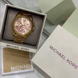 Michael Kors Accessories | Michael Kors Bradshaw Chronograph Watchgoldrose | Color: Gold | Size: Os