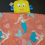 Disney Bedding | Disney The Little Mermaid Ariel Flounder Throw | Color: Blue/Yellow | Size: 50 X 50