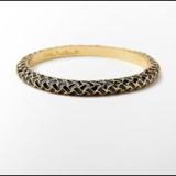 Lilly Pulitzer Jewelry | Lilly Pulitzer Black And Gold Basket Weave Bangle | Color: Black/Gold | Size: Os