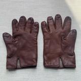 Coach Accessories | Coach Leather Gloves (Cashmere Lining) | Color: Brown | Size: S