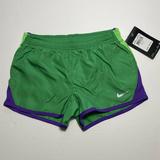 Nike Bottoms | Nike Girls Dri-Fit Running Shorts Sz 6 Nwt | Color: Green/Purple | Size: 6g