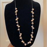 J. Crew Jewelry | J Crew Pearl Necklace | Color: Cream/Silver | Size: Os