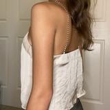 Urban Outfitters Tops | Diamond Strap Cami | Color: Cream | Size: S