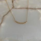 Brandy Melville Jewelry | Gold Hanging Flower Diamond Chain Necklace | Color: Gold | Size: Os