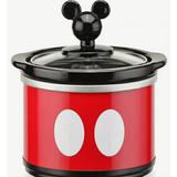 Disney Kitchen | Disney Mickey Mouse Mini Crock Pot | Color: Black/Red | Size: .65 Qt