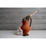 Red Barrel Studio® Adero Mexican Hot Chocolate 66 oz. Pitcher Ceramic/Earthenware/Stoneware in Brown/Orange, Size 10.0 H x 7.0 W in | Wayfair