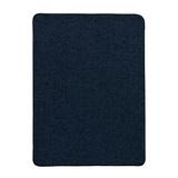 Ottomanson Rabbit Collection Soft Navy 2 ft. x 3 ft. Non-Slip Solid Accent Rug, Blue