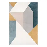 nuLOOM Raegan Modern Abstract Area Rug, Multicolor, 5X8 Ft