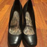 Jessica Simpson Shoes | Black Leather High Heels | Color: Black | Size: 8.5
