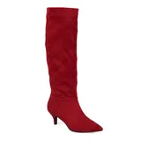 Journee Collection Vellia Women's Knee High Boots, Size: 7.5 Medium XWc, Red
