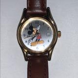 Disney Accessories | Disney Mickey Mouse Watch | Color: Brown/Gold | Size: Os