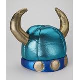 Story Book Wishes Masks and Headgear Silver - Silver & Blue Viking Hat