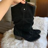 American Eagle Outfitters Shoes | American Eagle Outfitters Suede Black Boots | Color: Black | Size: 7
