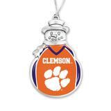 "Clemson Tigers Snowman Football Jersey Ornament"