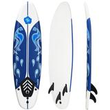 Costway 6' Surf Foamie Boards Surfing Beach Surfboard-White