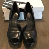 Nine West Shoes | Nine West Black Peep Toe Pumps Size 9 | Color: Black | Size: 9