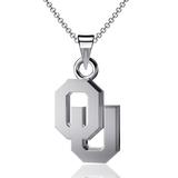 Dayna Designs Oklahoma Sooners Silver Small Pendant Necklace