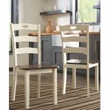 Signature Design by Ashley Furniture Dining Chairs White/Brown - White & Brown Woodanville Dining Chair - Set of Two