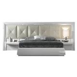 Hispania Home London Bedor134 Bedroom Set 3 Pieces Upholstered in Brown, Size Queen | Wayfair BEDOR134-SET3QM
