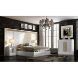 Hispania Home London Bedor130 Bedroom Set 5 Pieces Wood in Brown, Size King | Wayfair BEDOR130-SET5KM