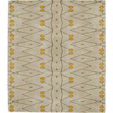 Modern Rugs Patterned E Signature Hand-Tufted Wool Beige Area Rug Wool in White, Size 72.0 W x 0.625 D in | Wayfair glr_PatternTufted02_6_9_RT