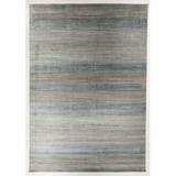 Creative Touch Group Modern Striped Handloomed Charcoal/Area Rug Viscose in Blue, Size 168.0 H x 120.0 W x 0.5 D in | Wayfair BHVS-1014-G