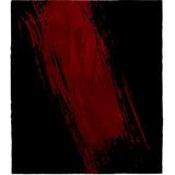 Black Area Rug - Modern Rugs Ink Hand-Tufted Wool Red/Area Rug Wool in Black, Size 60.0 W x 0.625 D in | Wayfair glr_ink-01_5_8_RT