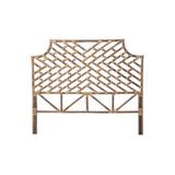 Bayou Breeze Margrett Open-Frame Headboard Wicker/Rattan in Brown, Size 49.0 H x 54.0 W x 1.5 D in | Wayfair 1C395E4A9A3E4442936DC04DD395CB56