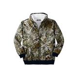 Men's Big & Tall Boulder Creek® Full-Zip Thermal Hoodie by Boulder Creek in Woods Camo (Size 4XL)