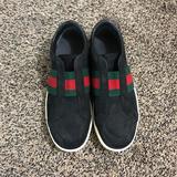 Gucci Shoes | Gucci Logo Sneakers | Color: Black/Green | Size: 8